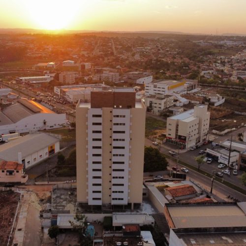 Foto aérea da fachada
