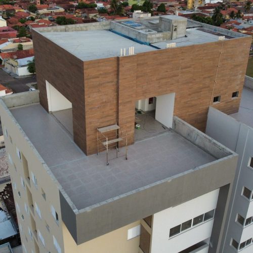 Foto aérea da fachada