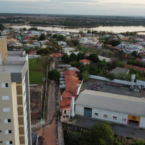 Foto aérea da fachada