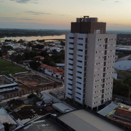 Foto aérea da fachada